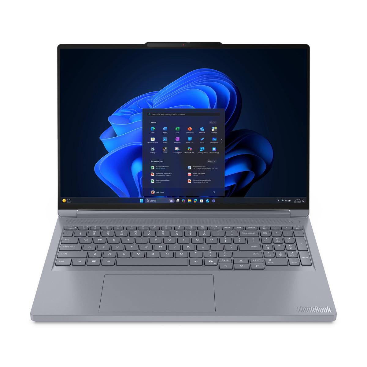 Lenovo ThinkBook 16p G6 ADR AMD Ryzen™ 9 8940HX Laptop 40.6 cm (16") WQXGA 32 GB DDR5-SDRAM 1 TB SSD NVIDIA GeForce RTX 5060 Wi-Fi 7 (802.11be) Windows 11 Pro German Grey