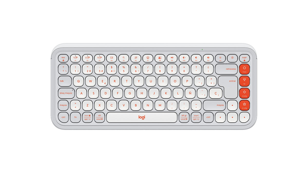 Logitech POP Icon Keys keyboard Universal Bluetooth QWERTY Spanish White