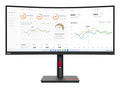 Lenovo ThinkVision T34w-30 computer monitor 86.4 cm (34") 3440 x 1440 pixels Wide Quad HD LED Black