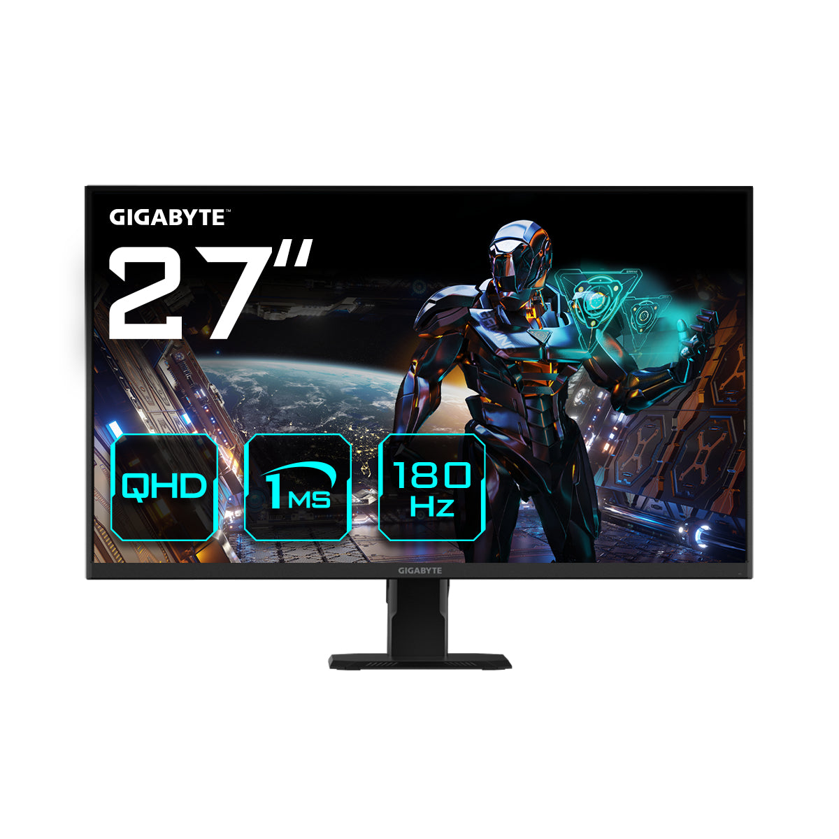 GIGABYTE GS27QA 27" QHD Gaming Monitor - 2560 x 1440, 180Hz, 1ms, 300 cd/m�, FreeSync, HDR Ready, HDMI 2.0, Displayport 1.4