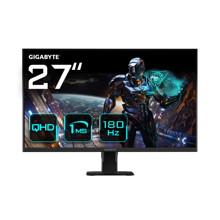 GIGABYTE GS27QA 27" QHD Gaming Monitor - 2560 x 1440, 180Hz, 1ms, 300 cd/m�, FreeSync, HDR Ready, HDMI 2.0, Displayport 1.4