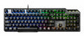MSI VIGOR GK50 ELITE BOX WHITE keyboard Gaming USB AZERTY French Black, Metallic