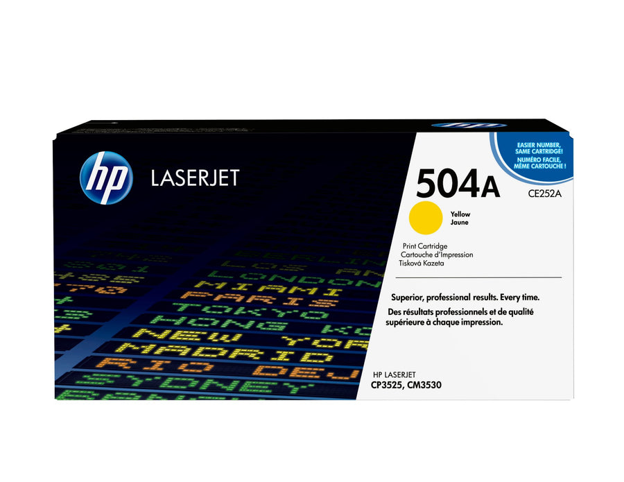 HP CE252A/504A Toner cartridge yellow, 7K pages ISO/IEC 19798 for HP CLJ CP 3525