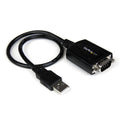 StarTech.com 1 ft USB to RS232 Serial DB9 Adapter Cable with COM Retention - TAA
