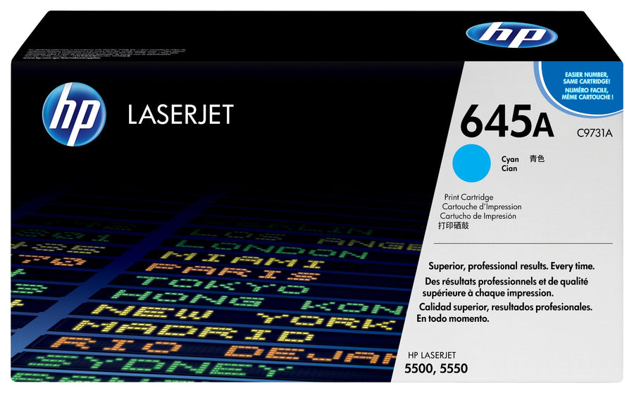 HP C9731A/645A Toner cartridge cyan, 12K pages/5% for Canon LBP-86
