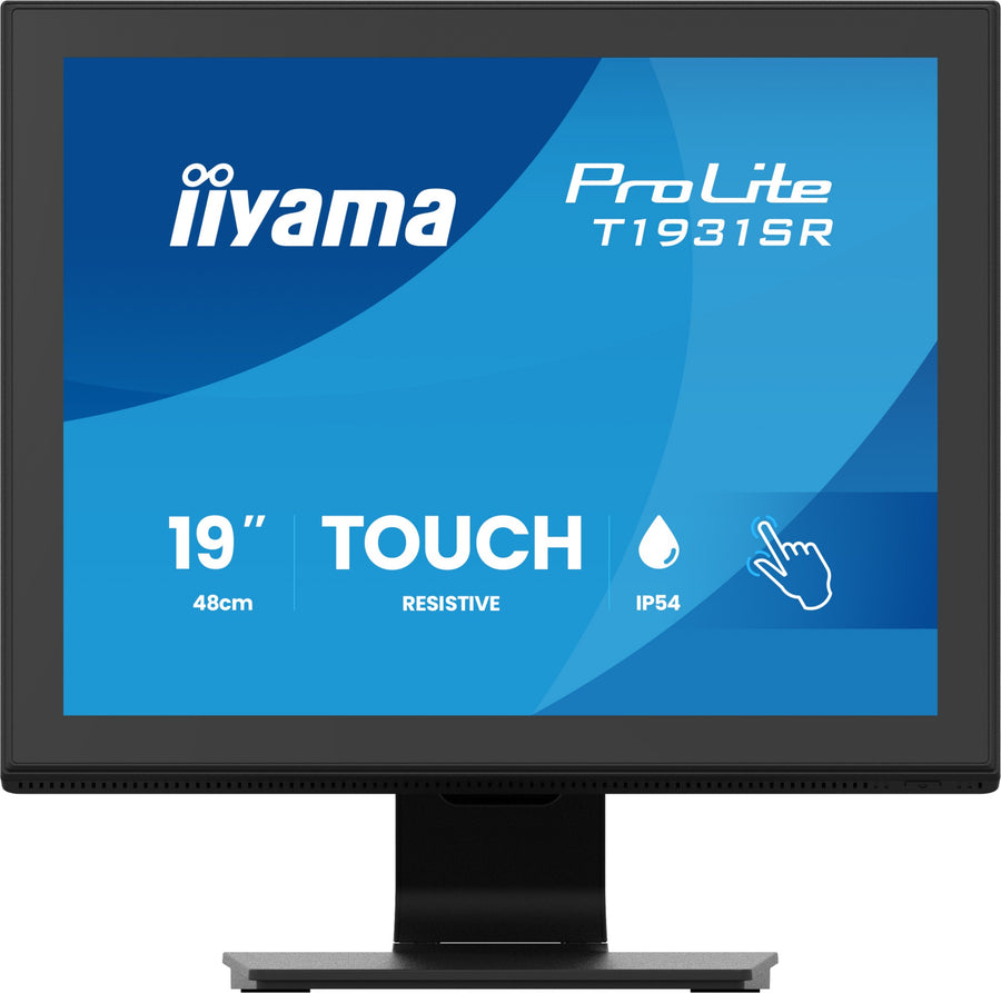 iiyama ProLite T1931SR-B2S computer monitor 48.3 cm (19") 1280 x 1024 pixels SXGA LCD Touchscreen Table Black
