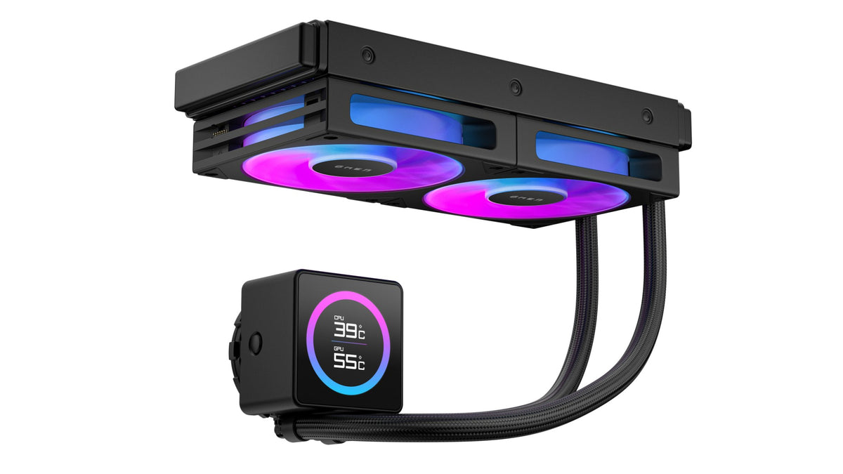 HP OMEN Modular 240mm LCD Liquid Cooler - Black
