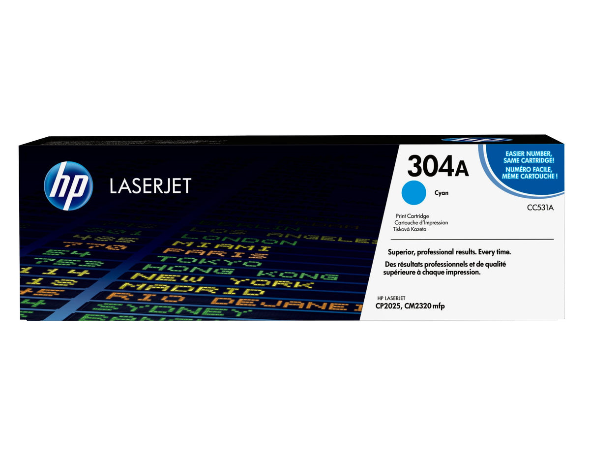 HP CC531A/304A Toner cartridge cyan, 2.8K pages ISO/IEC 19798 for HP CLJ CP 2025