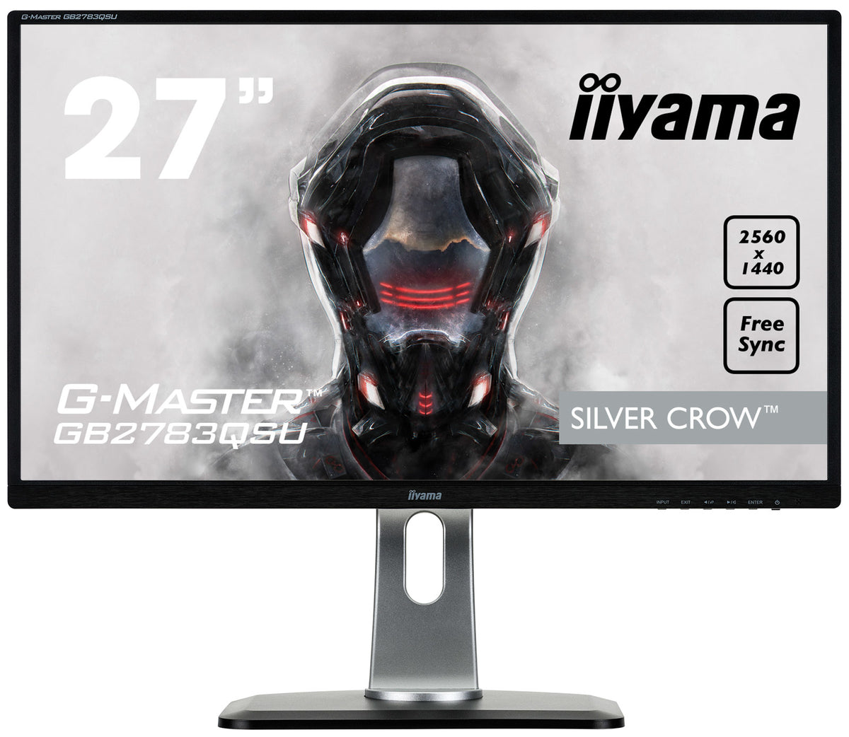 iiyama G-MASTER GB2783QSU computer monitor 68.6 cm (27") 2560 x 1440 pixels Quad HD LED Black