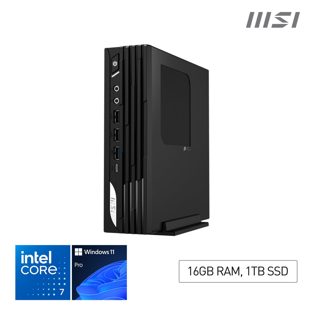 MSI Pro DP21 14M Intel Core i7 14700 ( 14th Gen Desktop CPU ), Desktop PC, DP21 14M, SFF, Mini Computer, HTPC, (16GB RAM, 1TB Storage, Windows 11 ), Intel Graphics/DDR5/HDMI/DisplayPort/LAN/WiFi 6E/BT 5.3 - DP21 14M I7 14700 FS 16GB 1TB W11P