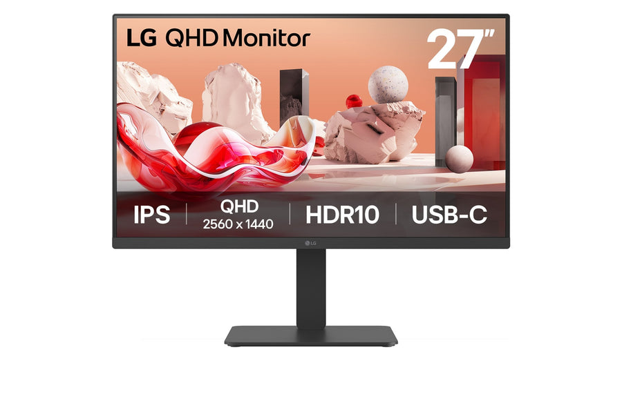 LG 27BA65QB computer monitor 68.6 cm (27") 2560 x 1440 pixels Wide Quad HD LED Black