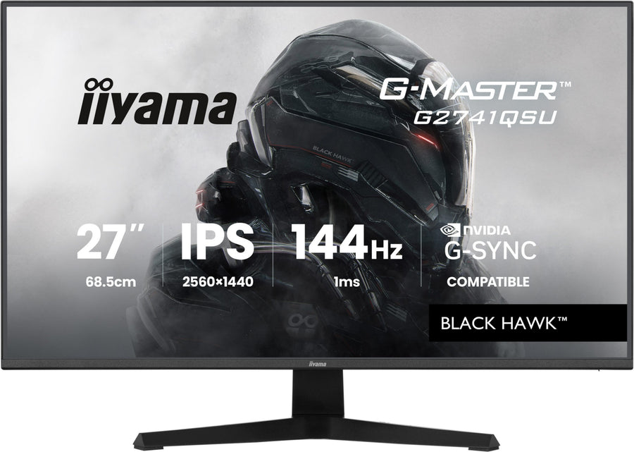 iiyama G-MASTER G2741QSU-B1 computer monitor 68.6 cm (27") 2560 x 1440 pixels 4K Ultra HD QLED Black