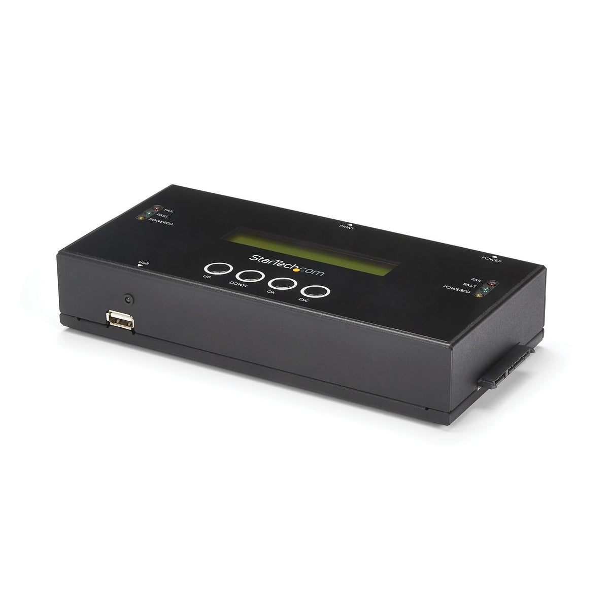 StarTech.com 1:1 Standalone Hard Drive Duplicator and Eraser, SAS and SATA HDD/SSD Cloner/Copier, Hard Disk Duplicator/Sanitizer, Harddrive Wiper, LCD Display, Toolless, No PC Required - TAA Compliant