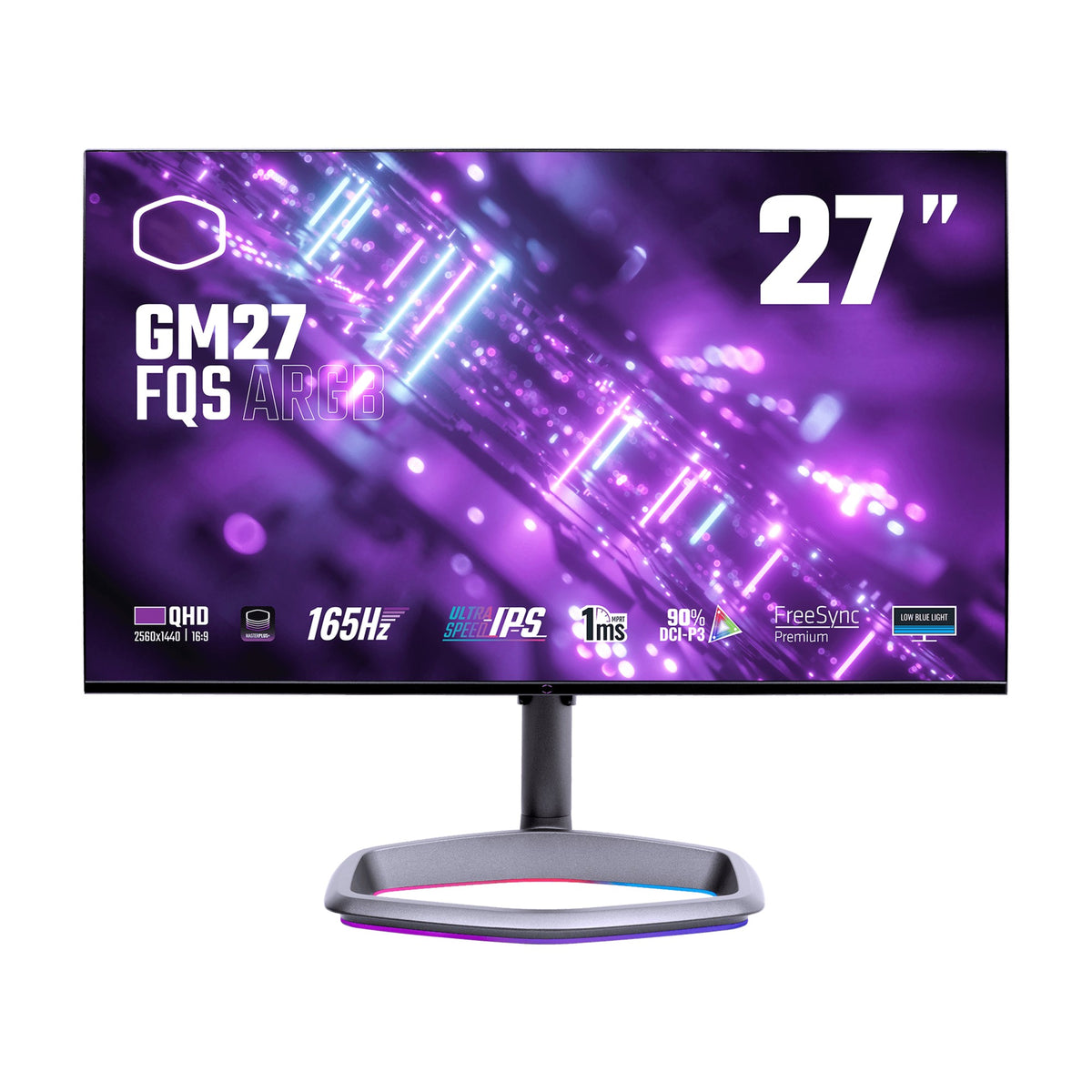 Cooler Master Gaming GM27-FQS ARGB computer monitor 68.6 cm (27") 2560 x 1440 pixels Quad HD LED Black