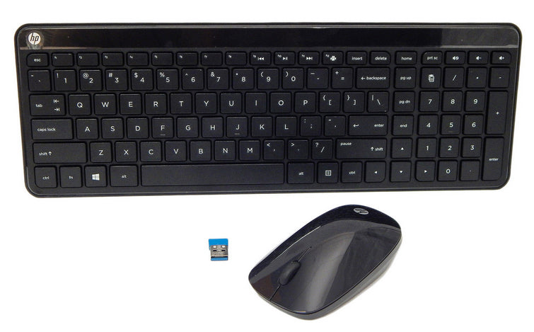 HP 801523-071 keyboard Mouse included Office RF Wireless Spanish Black