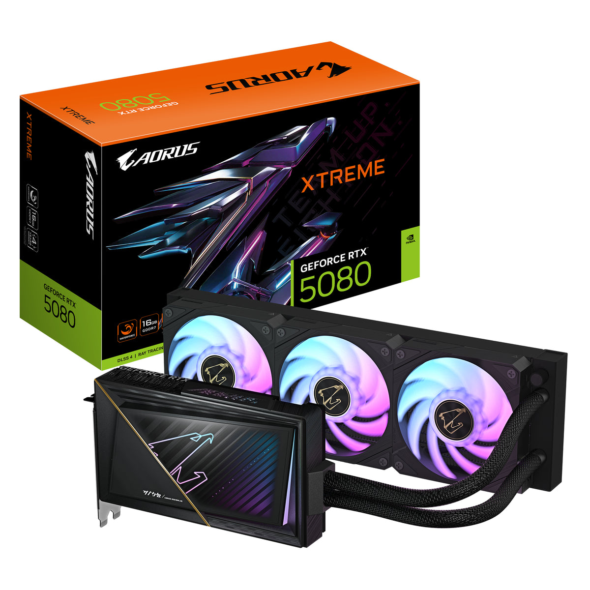 GIGABYTE AORUS GeForce RTX 5080 XTREME WATERFORCE 16G Graphics Card