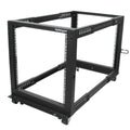 StarTech.com 12U 4-Post Server Rack, 19in Open Frame Rack with 40in (101cm) Mounting Depth and 1200lb (544kg) Weight Capacity, Mobile or Floor Mount IT Rack