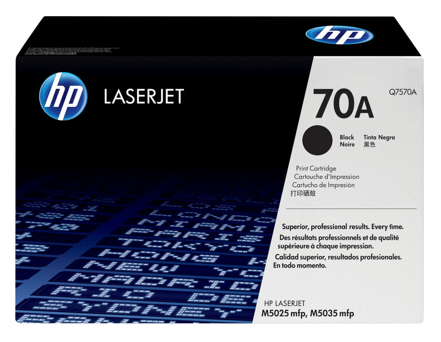 HP Q7570A/70A Toner cartridge black, 15K pages ISO/IEC 19752 for HP LaserJet M 5025