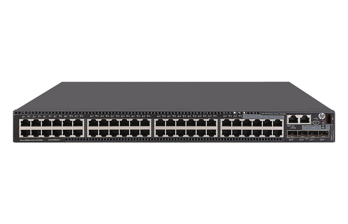 HPE FlexNetwork 5510 48G 4SFP+ HI 1-slot Managed L3 Gigabit Ethernet (10/100/1000) 1U