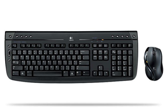 Logitech Pro 2800 Cordless Desktop keyboard Mouse included RF Wireless Black