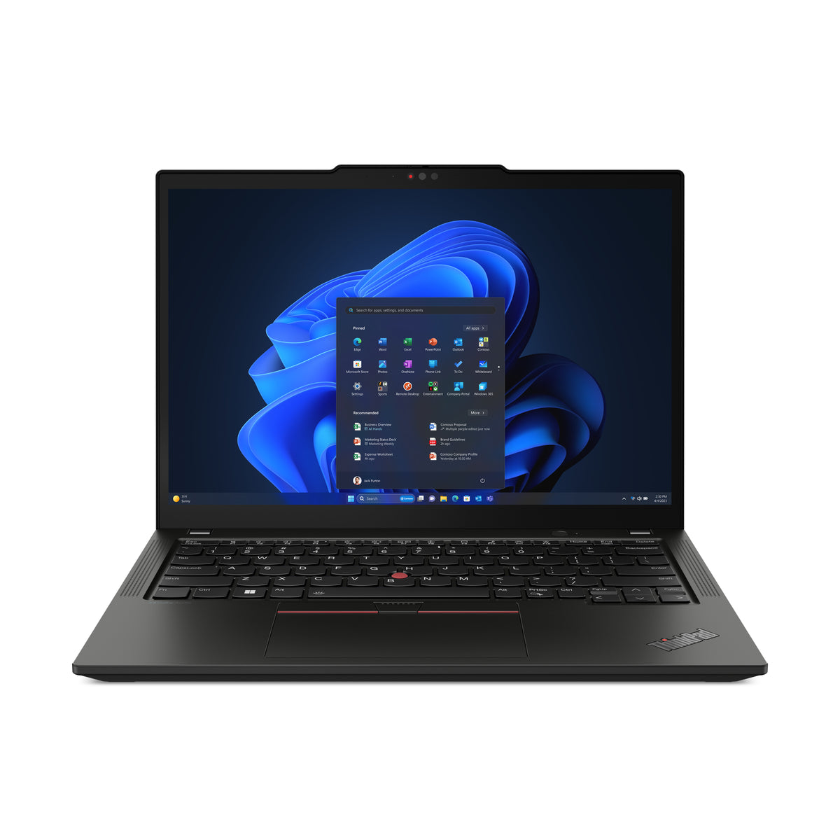 Lenovo ThinkPad X13 Gen 5 Intel Core Ultra 5 135U Laptop 33.8 cm (13.3") Touchscreen WUXGA 16 GB LPDDR5x-SDRAM 512 GB SSD Wi-Fi 6E (802.11ax) Windows 11 Pro UK English Black