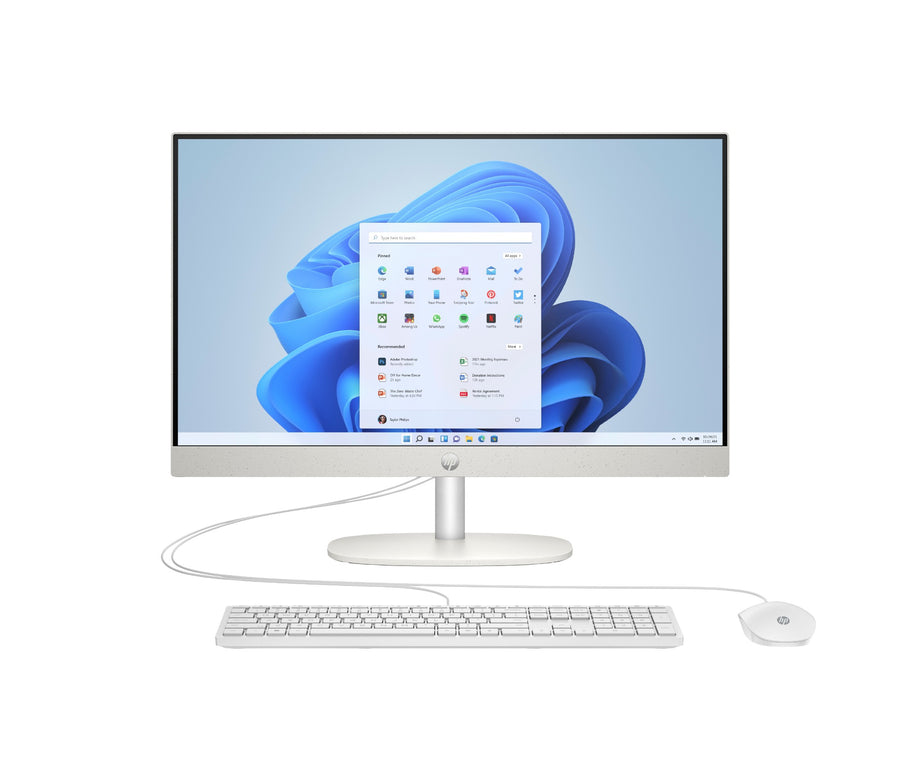 HP 24 -cr0063na PC Intel� CoreT i3 i3-N300 60.5 cm (23.8") 1920 x 1080 pixels All-in-One PC 8 GB DDR4-SDRAM 256 GB SSD Windows 11 Home Wi-Fi 6 (802.11ax) White