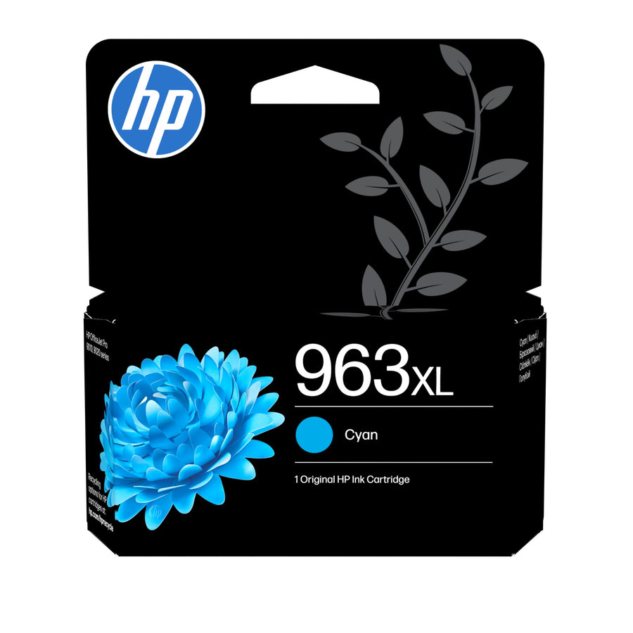 HP 3JA27AE/963XL Ink cartridge cyan high-capacity, 1.6K pages 22.77ml for HP OJ Pro 9010/e/9020/9020 e