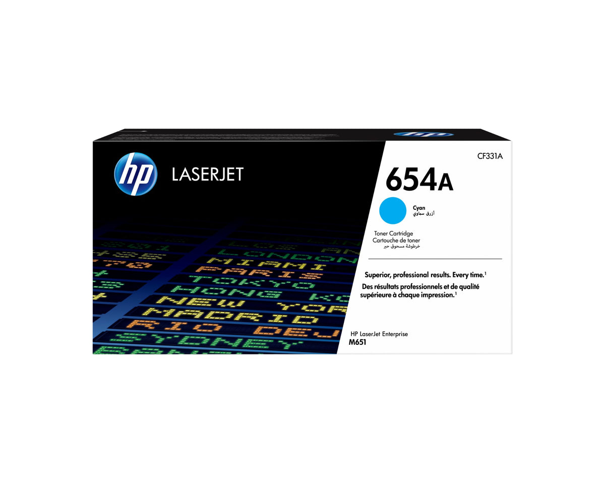 HP CF331A/654A Toner cartridge cyan, 15K pages ISO/IEC 19798 for HP Color LaserJet M 651
