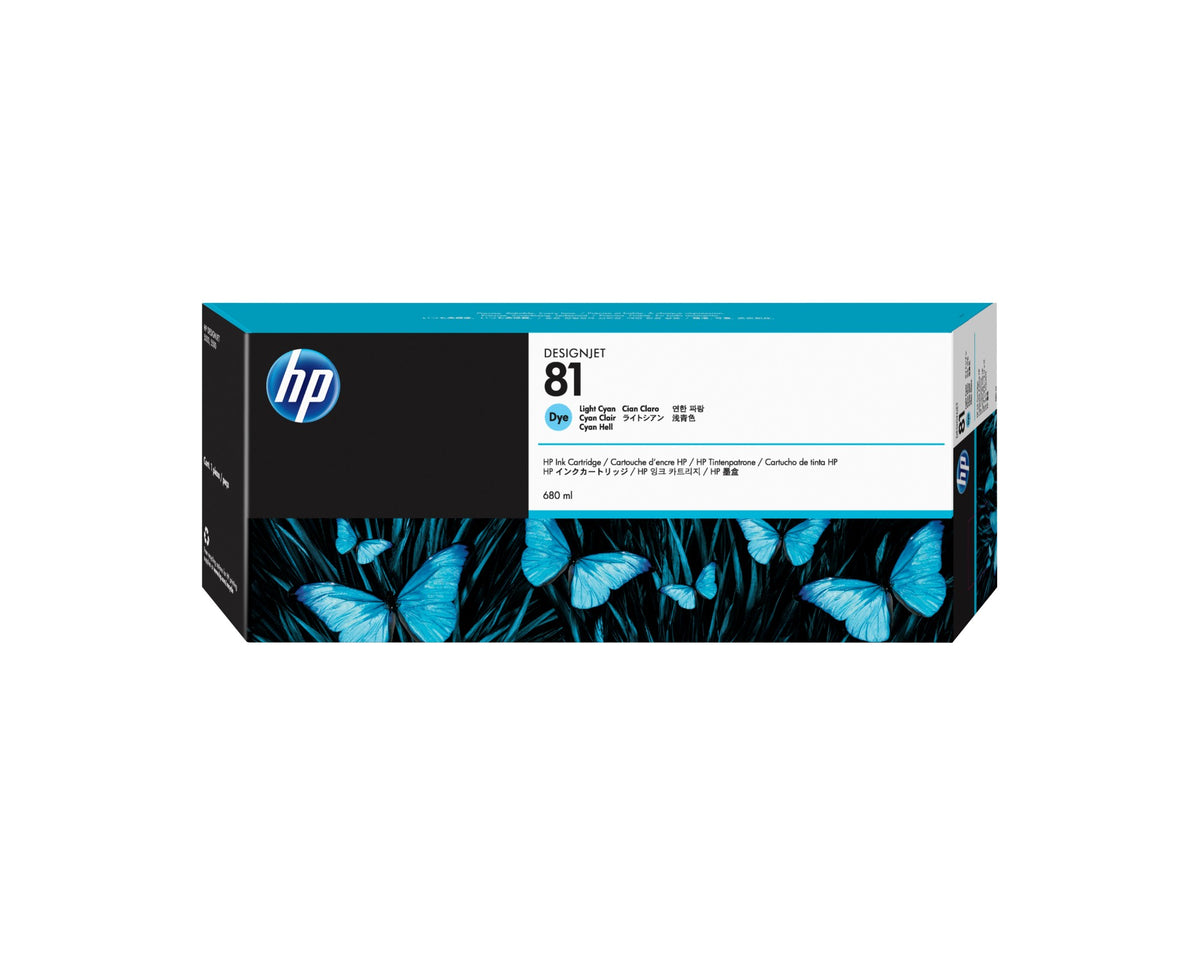 HP C4934A/81 Ink cartridge light cyan, 1.4K pages 680ml for HP DesignJet 5000