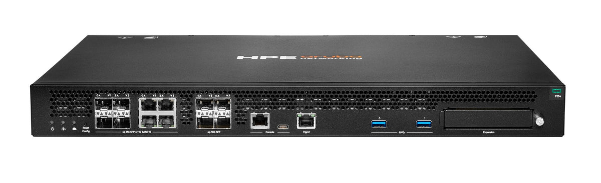 HPE Aruba Networking 9114 4x SFP+ 4x Combo 1x Expansion Slot TAA Hybrid Gateway