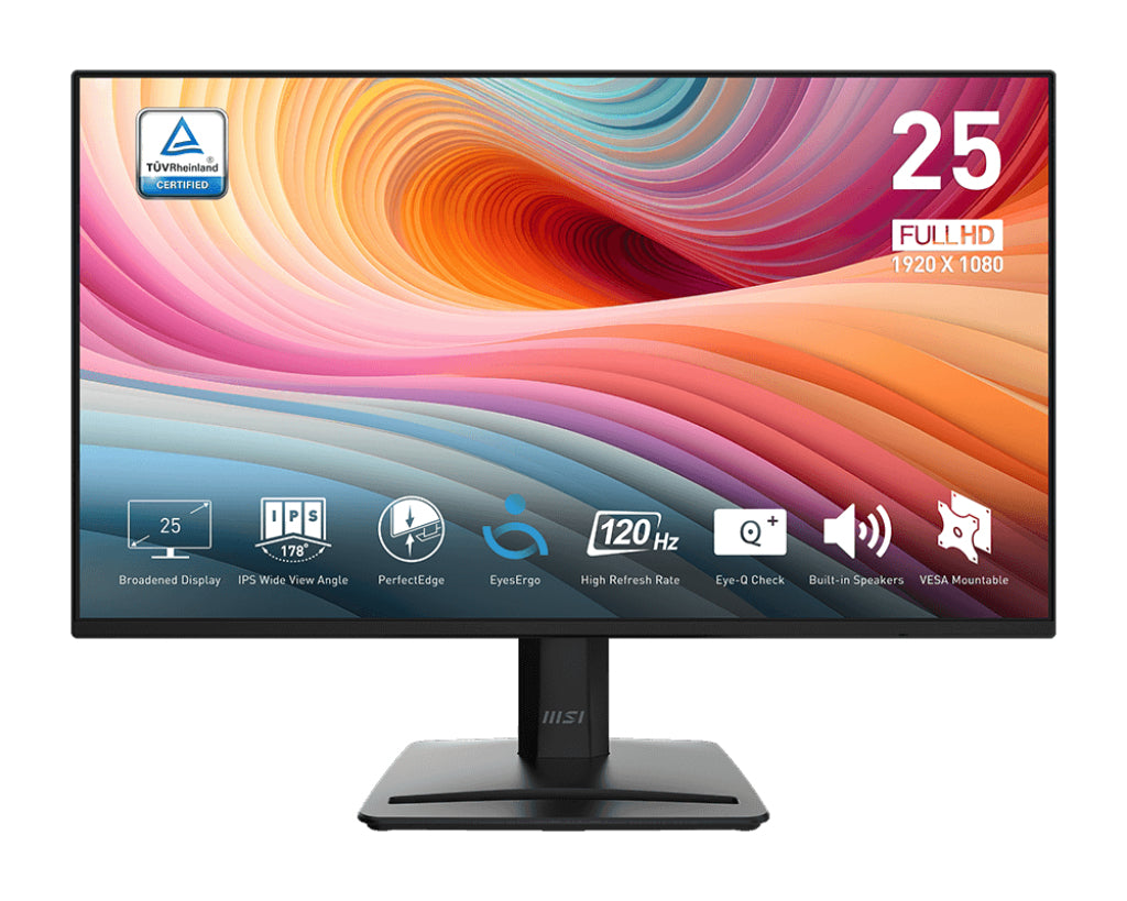 MSI Pro MP252 E2 computer monitor 62.2 cm (24.5") 1920 x 1080 pixels Full HD LED Black