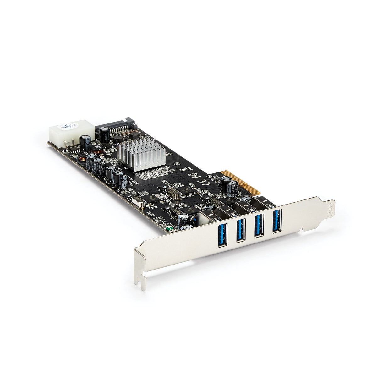 StarTech.com 4 Port USB 3.0 PCIe Card w/ 4 Dedicated 5Gbps Channels (USB 3.2 Gen 1) - UASP - SATA / LP4 Power - PCI Express Adapter Card