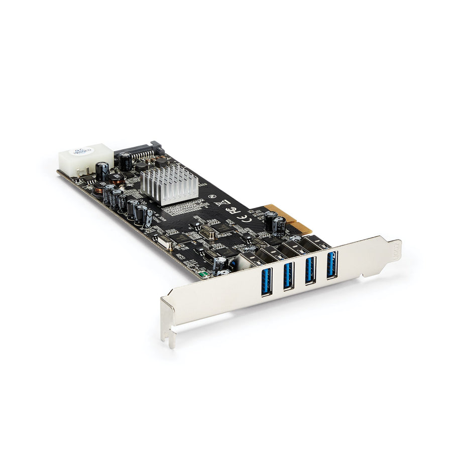 StarTech.com 4 Port USB 3.0 PCIe Card w/ 4 Dedicated 5Gbps Channels (USB 3.2 Gen 1) - UASP - SATA / LP4 Power - PCI Express Adapter Card