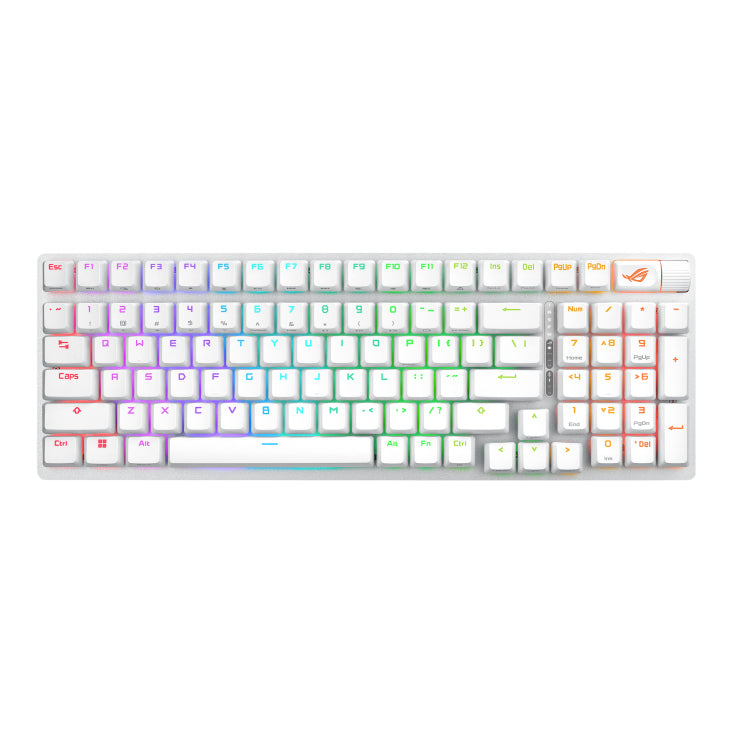 ASUS ROG Strix Scope II 96 Wireless keyboard Gaming USB + RF Wireless + Bluetooth White