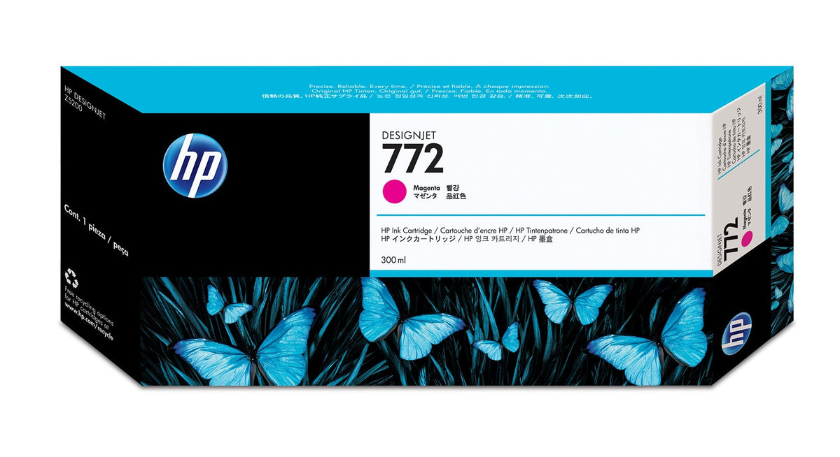 HP CN629A/772 Ink cartridge magenta 300ml for HP DesignJet Z 5200/5400