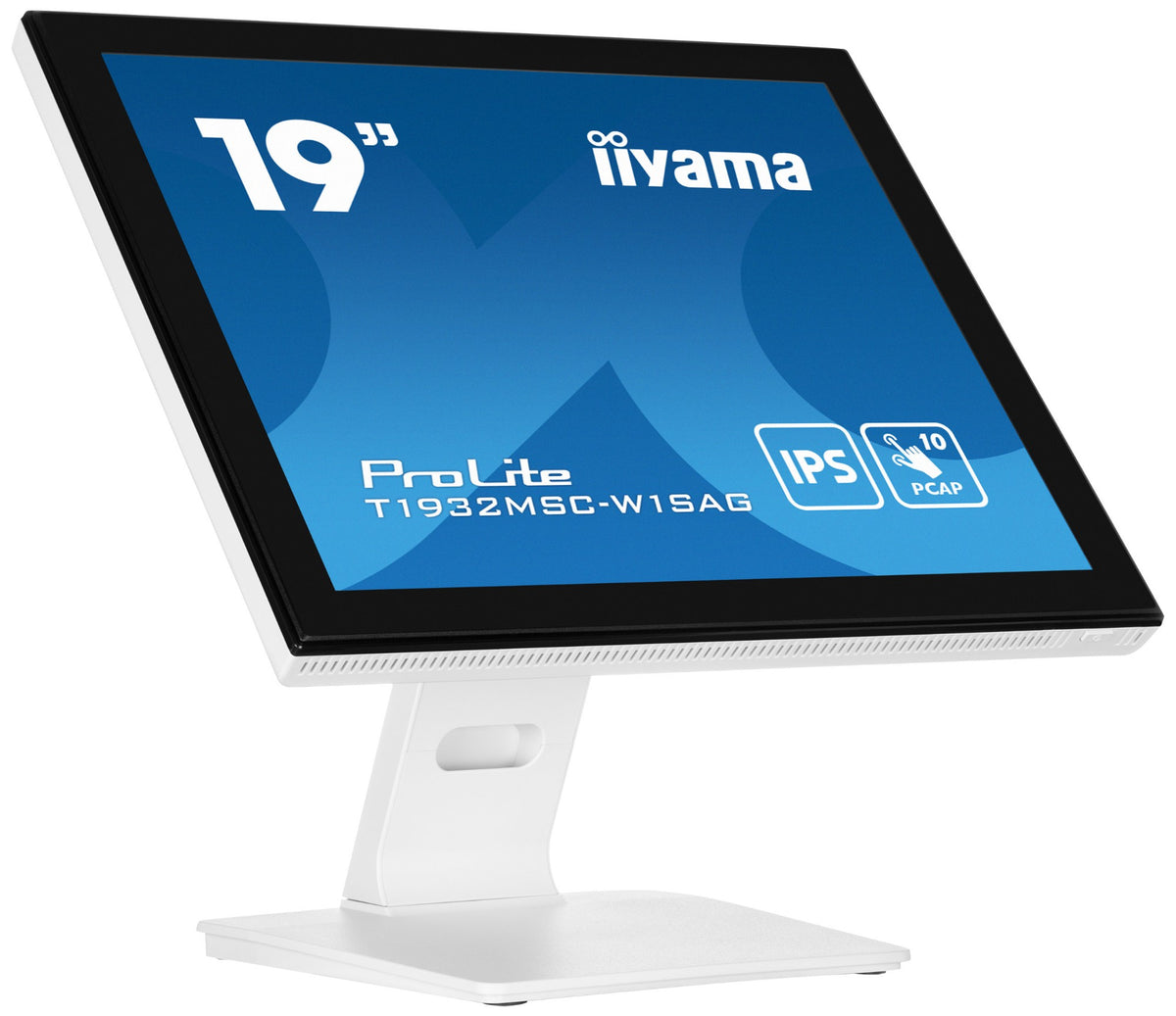 iiyama ProLite T1932MSC-W1SAG computer monitor 48.3 cm (19") 1280 x 1024 pixels Full HD LED Touchscreen Tabletop White