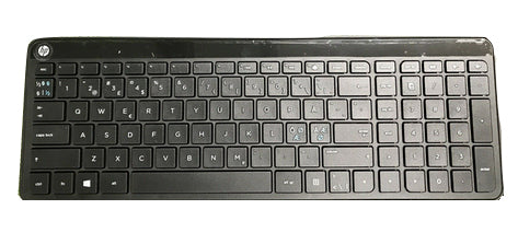 HP 850614-051 keyboard Office USB AZERTY French Black