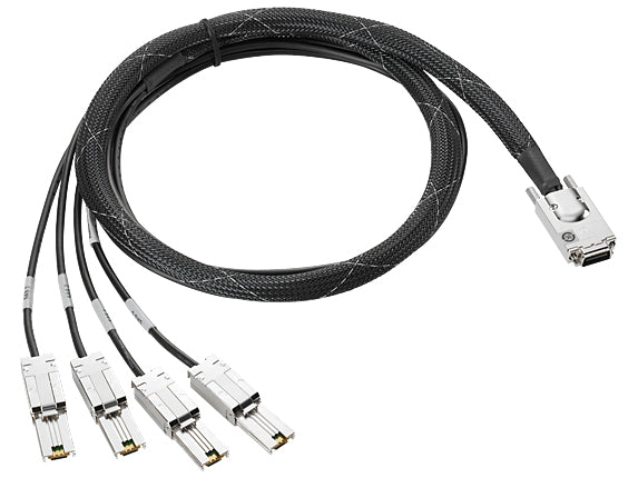 HPE Mini SAS High Density to Dual 2-lane Mini SAS High Density External Fanout 4 Meter Cable