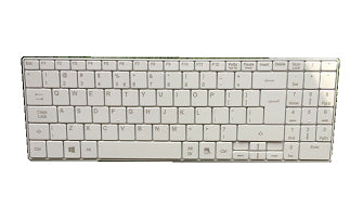 HP L28419-L31 keyboard Office USB UK International White