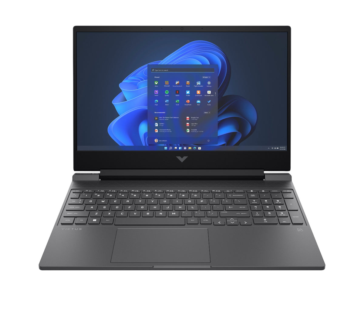 HP Victus Gaming Victus 15-fb2007na AMD Ryzen™ 5 8645HS Laptop 39.6 cm (15.6") Full HD 16 GB DDR5-SDRAM 512 GB SSD NVIDIA GeForce RTX 4050 Wi-Fi 6E (802.11ax) Windows 11 Home Black