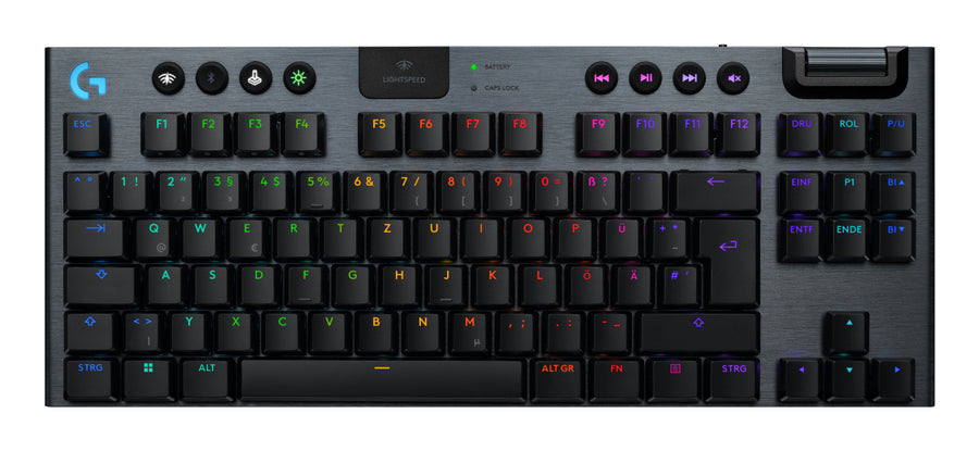 Logitech G G915 X LIGHTSPEED keyboard Gaming USB + RF Wireless + Bluetooth QWERTZ German Black