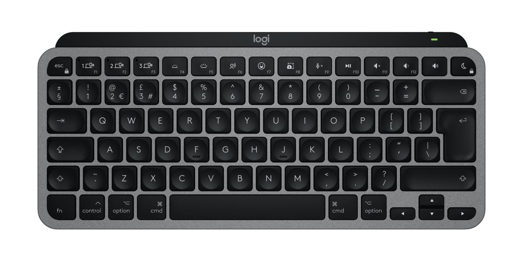 Logitech MX Keys Mini For Mac keyboard Home/Office Bluetooth QWERTY UK English Black, Grey