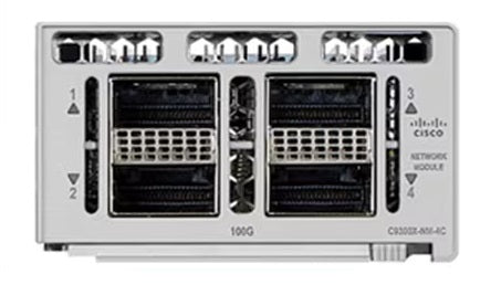 Cisco C9300X-NM-4C network switch module 40 Gigabit Ethernet, 100 Gigabit Ethernet