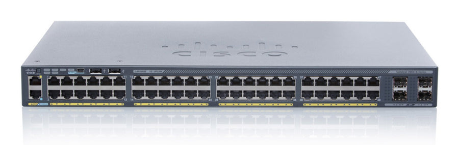 Cisco Catalyst 2960X-48FPD-L Network Switch, 24 Gigabit Ethernet Ports, 740W PoE Budget, two 10 G SFP+ Uplink Ports, Enhanced Limited Lifetime Warranty (WS-C2960X-48FPD-L)