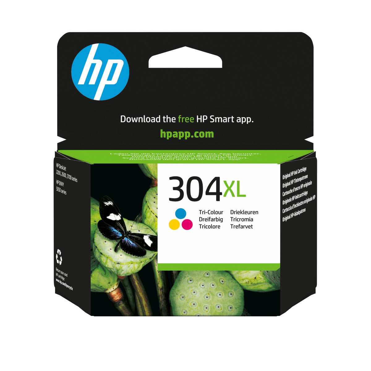 HP N9K07AE/304XL Printhead cartridge color high-capacity, 300 pages/5% 7ml for HP DeskJet 2620/3720