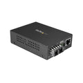 StarTech.com Multi-Mode (MM) SC Fiber Media Converter for 10/100/1000 Networks, Standalone Gigabit Ethernet to SC Fiber Converter, 850nm, 550m - TAA