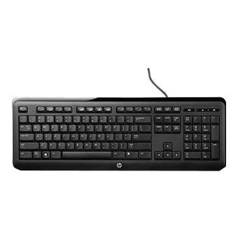 HP 655571-351 keyboard USB Finnish Black