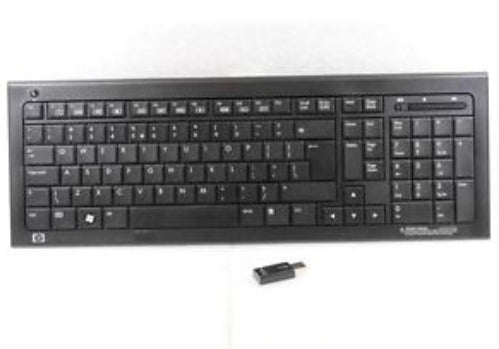 HP 579710-DH1 keyboard RF Wireless Nordic Black