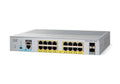 Cisco Catalyst 2960L-SM-16PS Network Switch, 16 Gigabit Ethernet PoE+ Ports, 120W PoE Budget, two 1 G SFP Uplink Ports, Fanless Operation, Enhanced Limited Lifetime Warranty (WS-C2960L-SM-16PS)