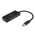 StarTech.com 4 Port USB 3.0 Hub (SuperSpeed 5Gbps) with Fast Charge – Portable USB 3.2 Gen1 Type-A Laptop/Desktop Hub - USB Bus Power or Self Powered for High Performance – Mini/Compact